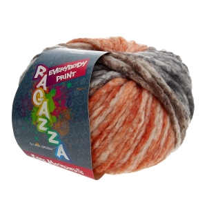 Włóczka Lana Grossa Ragazza 80 % wełna 20% poliamid 50g  = 75m multikolor (302)