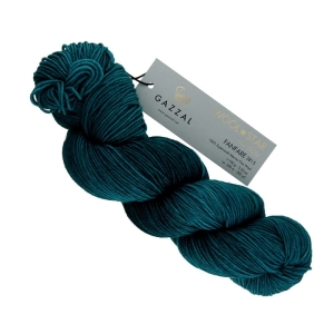 Włóczka Gazzal WOOL STAR 100% wełna Superwash Merino Fine Wool 100g = 350m - 3815 - turkus