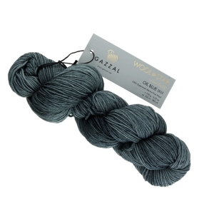Włóczka Gazzal WOOL STAR 100% wełna Superwash Merino Fine Wool 100g = 350m - 3822 szaro niebieski