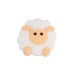 Stoper do drutów / zatyczka biała owieczka - 1 sztuka