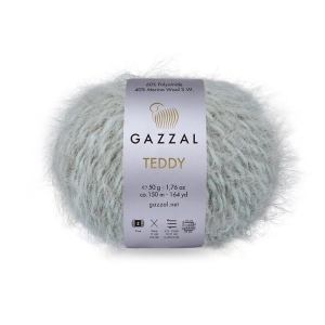 Włóczka ozdobna, włochata Gazzal Teddy 50g = 150m (6535) popiel