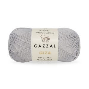 Włóczka bawełniana Gazzal Giza 100% bawełna merceryzowana 50g = 125m (2456) popielaty