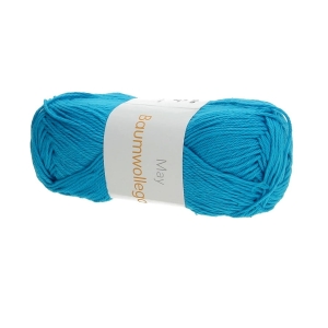 Włóczka bawełniana May 50g 170m 100% bawełna (1169) niebieski