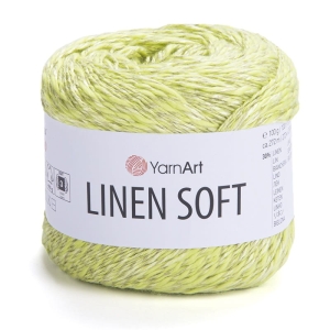 Włóczka YarnArt Linen Soft 100g 272m wiskoza bawełna len (7311) zielone jabłuszko
