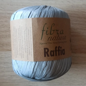 Raffia fibra natura 100% wiskoza - rafia (11) Szary