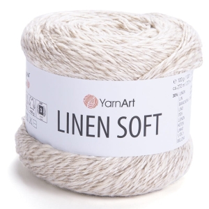 Włóczka YarnArt Linen Soft 100g 272m wiskoza bawełna len (7303) beżowy