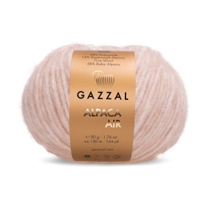 Włóczka Gazzal ALPACA AIR   58% alpaka 14% merynos 28% poliamid 50g = 150m (74) beżowy
