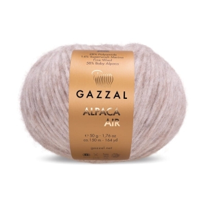 Włóczka Gazzal ALPACA AIR   58% alpaka 14% merynos 28% poliamid 50g = 150m (72) szaro beżowy