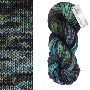 Włóczka Gazzal WORM 100% merynos 150g = 120m (3886) multikolor zielony szary