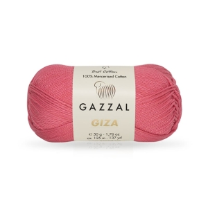 Włóczka bawełniana Gazzal Giza 100% bawełna merceryzowana 50g = 125m (2470) brudny róż