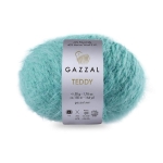 Włóczka ozdobna, włochata Gazzal Teddy 50g = 150m (6558) morski niebieski