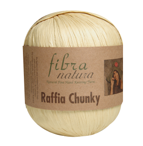 Włóczka Fibranatura Raffia Chunky 100% rafia celuloza drzewna 100g = 120m (17) beż