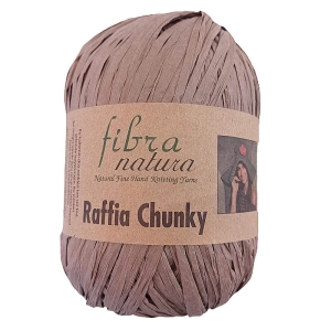 Włóczka Fibranatura Raffia Chunky 100% rafia celuloza drzewna 100g = 120m (20) ciemny beż