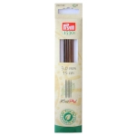 Druty Prym Naturale - drewniane skarpetkowe/pończosznicze 15cm - rozmiar do wyboru