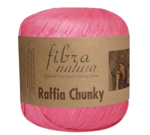 Włóczka Fibranatura Raffia Chunky 100% rafia celuloza drzewna 100g = 120m (06) różowy