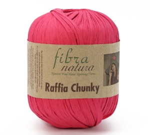 Włóczka Fibranatura Raffia Chunky 100% rafia celuloza drzewna 100g = 120m (30) różowy