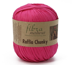 Włóczka Fibranatura Raffia Chunky 100% rafia celuloza drzewna 100g = 120m (31) różowy