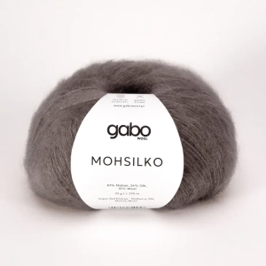 Włóczka GABO Mohsilko superkid moher, jedwab, merynos 25g = 210m (4308) ziemisty brąz