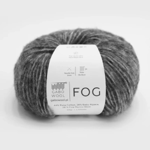 Włóczka GABO FOG 44% bawełna 28% alpaka 28% wełna Ciemny Szary (6602)