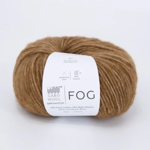 Włóczka GABO FOG 44% bawełna 28% alpaka 28% wełna Brąz (6121)