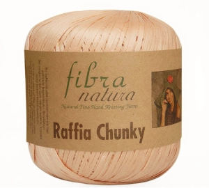 Włóczka Fibranatura Raffia Chunky 100% rafia celuloza drzewna 100g = 120m (26) brzoskwiniowy
