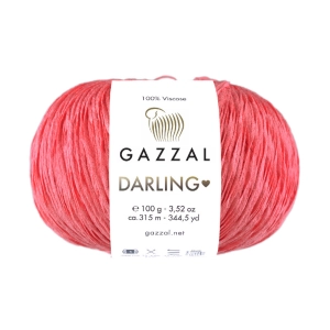 Włóczka Gazzal Darling 100% wiskoza 100g = 315m (558) różowy łososiowy