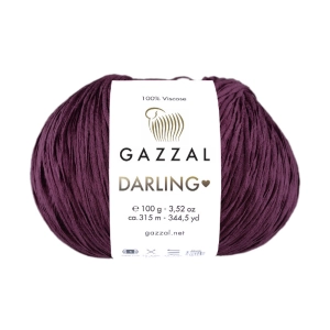 Włóczka Gazzal Darling 100% wiskoza 100g = 315m (560) fiolet śliwkowy