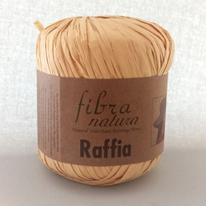 Raffia fibra natura 100% wiskoza - rafia (21) ciemny beż