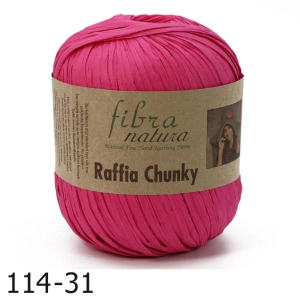 Włóczka Fibranatura Raffia Chunky 100% rafia celuloza drzewna 100g = 120m (31) różowy