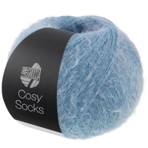 Włóczka Lana Grossa Cosy Socks 70% merino 30% poliamid 100g = 400m (014) niebieski