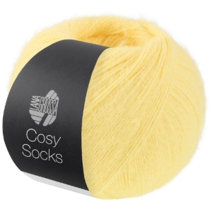 Włóczka Lana Grossa Cosy Socks 70% merino 30% poliamid 100g = 400m (019) żółty kanarkowy
