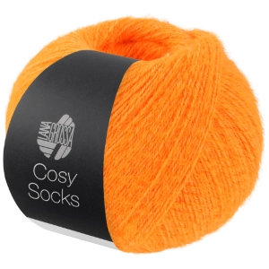 Włóczka Lana Grossa Cosy Socks 70% merino 30% poliamid 100g = 400m (020) pomarańczowy