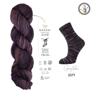 Włóczka Gazzal Happy Feet skarpetkowa 100g = 330m (3271)